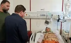 عیادت مخبر از مجروحان حملات تروریستی اسرائیل