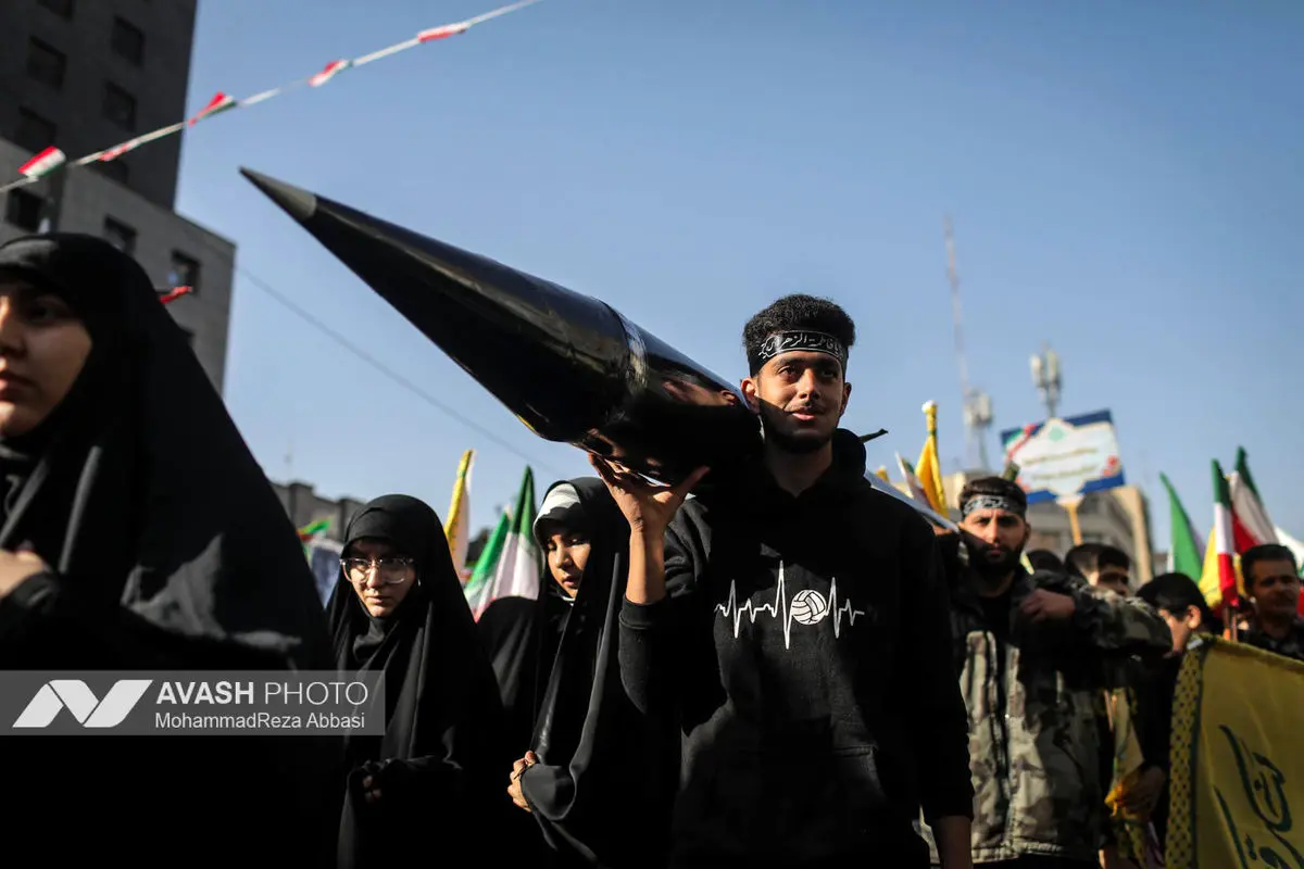 راهپیمایی گرامیداشت روز ۱۳ آبان - تهران