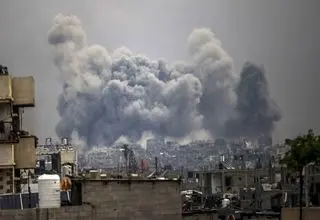 پهپاد صهیونیستی در غزه سرنگون شد
