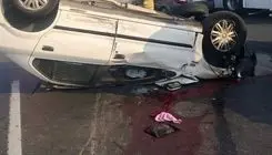مرگ دردناک دختر ۲۲ ساله در تصادف پژو