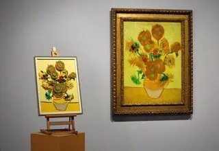 نقاشی آفتاب گردان ون گوگ این بار در قالب لگو