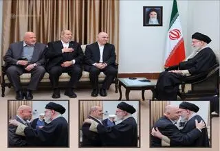 دیدار رئیس و اعضای شورای رهبری حماس با رهبر انقلاب اسلامی 