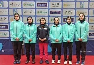 قطعی شدن قهرمانی دختران پینگ‌پنگ‌باز ایران در آسیای میانه