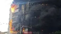 پاساژ ارغوان اندیشه تخلیه شد/ نمای کامپوزیت دلیل گسترش حریق/ عکس