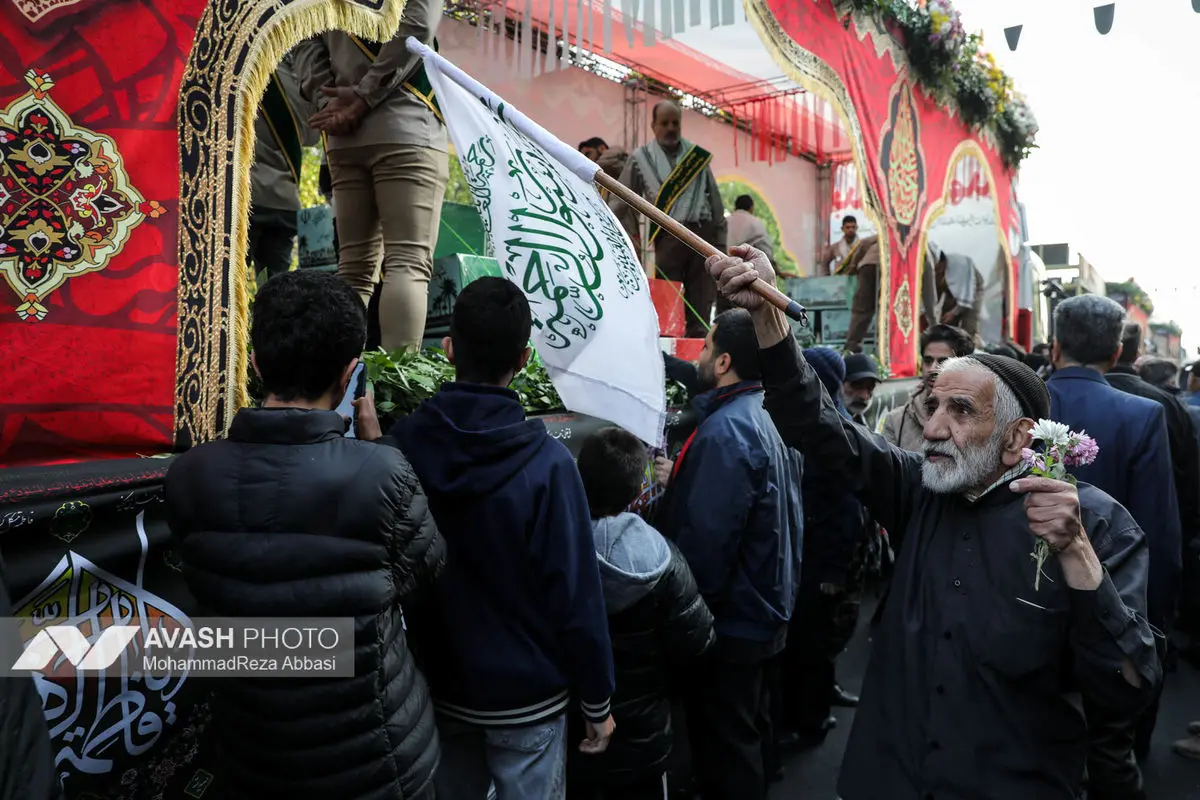 مراسم تشییع پیکرهای ۱۰۰ شهید گمنام - تهران