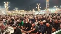 نماز لیلة الدفن رهبر شهید اقامه شد