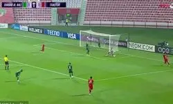 گل مردود تراکتور به شباب الاهلی در دقیقه 86