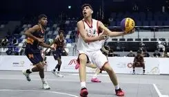 پیروزی تیم بسکتبال سه نفره پسران برابر سریلانکا