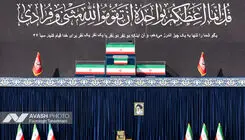 لحظه ورود باشکوه پیکر رهبری شهید به مصلی تهران 