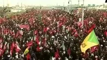 پیکر رهبر شهید وارد مسیر تشییع در بلوار پیامبر اعظم قم شد