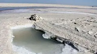 تصاویر زیبا از جان گرفتن دریاچه ارومیه پس از بارش باران +فیلم