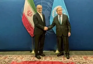 رئیس جمهوری با دبیرکل سازمان ملل دیدار و گفت و گو کرد