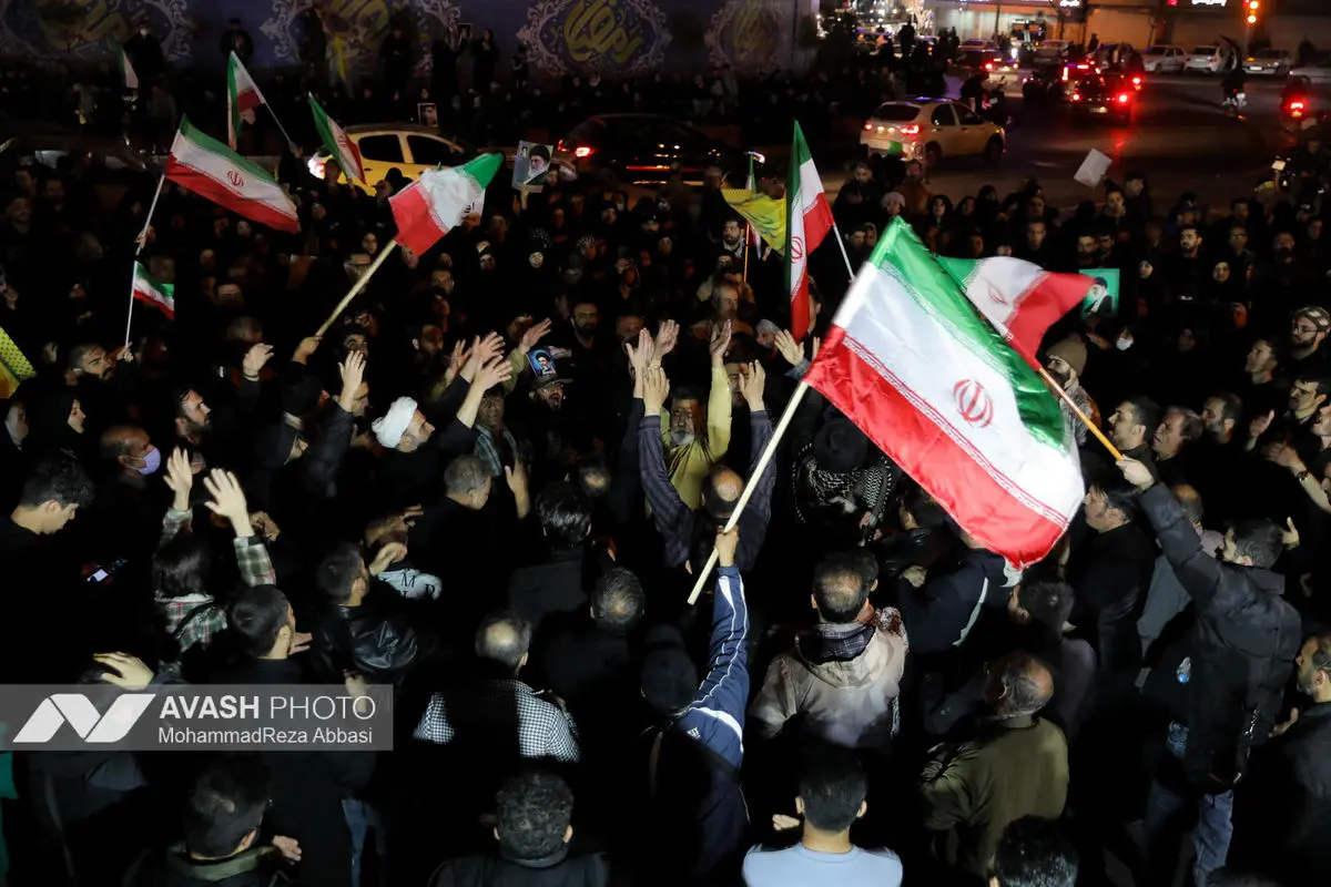 مراسم عزاداری در سوگ رهبر شهید انقلاب - تهران