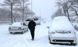 بارش برف بهاری در این شهر
