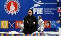 قضاوت تاریخی بانوی ایرانی در فینال سابر آسیا