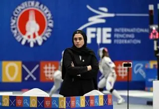 قضاوت تاریخی بانوی ایرانی در فینال سابر آسیا