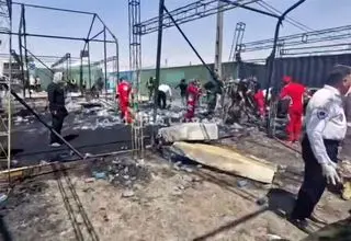 آتش‌ سوزی دو موکب در مرز مهران جان زائر را گرفت!