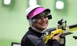 پایان کار نجمه خدمتی در تفنگ سه وضعیت قهرمانی جهان