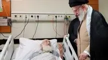 عیادت رهبر انقلاب از آیت الله نوری همدانی 