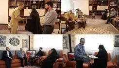 امیر سیاری با خانواده وزیر دفاع شهید دیدار کرد