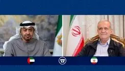 گفت‌وگوی تلفنی رئیس دولت امارات با رئیس جمهور