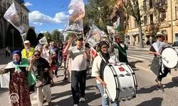 تظاهرات در استکهلم در اعتراض به تداوم حملات رژیم صهیونیستی به غزه