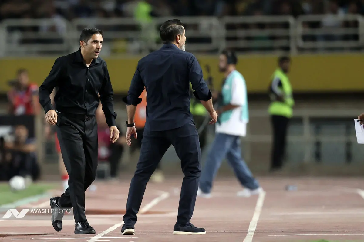 دیدار تیم های فوتبال سپاهان اصفهان و پرسپولیس تهران