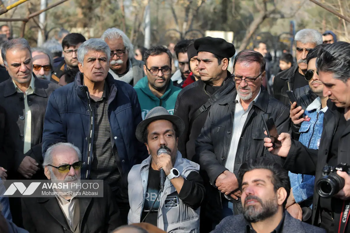 مراسم تشییع و خاکسپاری سعید پیر دوست