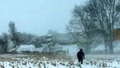 تصادف زنجیره‌ای بیش از ۱۰۰ خودرو