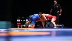 برتری رحمان مقابل کشتی‌گیر ازبکستان