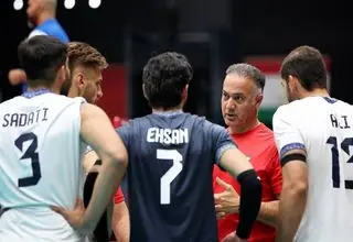 عکس العمل اکبری و ملی‌پوشان والیبال به صعود به فینال بازی‌های کشورهای اسلامی