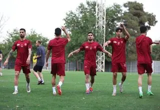 اولین تمرین پرسپولیس با وحید هاشمیان