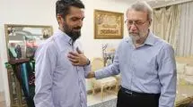 دیدار علی لاریجانی با خانواده شهید ربانی 
