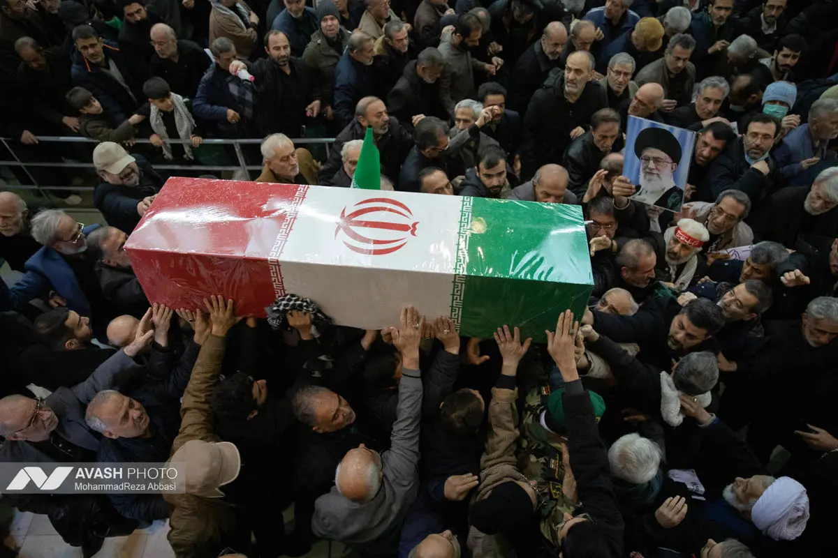 تشییع پیکر شهید اسماعیل خطیب وزیر اطلاعات