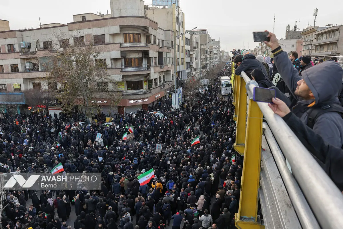 مراسم تشییع پیکر شهدای جنایات اخیر صهیونی - آمریکایی _۲