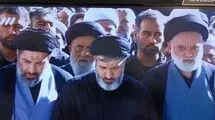  حضور فرزندان رهبر شهید در نماز بر پیکر پدر + عکس 