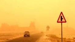 انسداد جاده به دلیل طوفان شدید در این منطقه