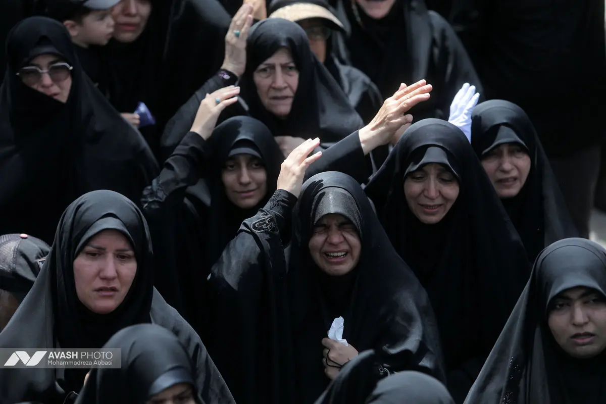 مراسم تشییع پیکر سردار حاجی زاده