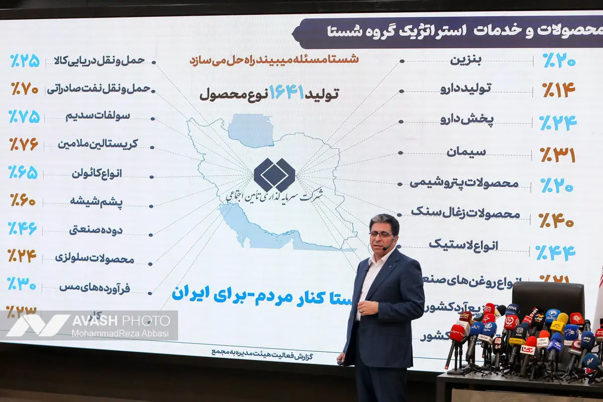 نشست خبری مدیرعامل شرکت سرمایه‌گذاری تأمین اجتماعی (شستا)