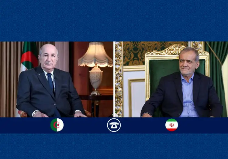 پزشکیان با رئیس جمهور الجزایر گفتگو کرد