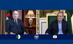 پزشکیان با رئیس جمهور الجزایر گفتگو کرد
