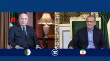 پزشکیان با رئیس جمهور الجزایر گفتگو کرد