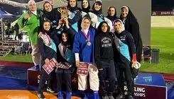 دختران کشتی آلیش بر بام آسیا