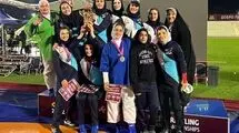 دختران کشتی آلیش بر بام آسیا