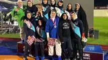 دختران کشتی آلیش بر بام آسیا
