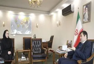 دیدار ثریا آقایی با وزیر ورزش و جوانان