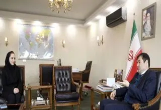 دیدار ثریا آقایی با وزیر ورزش و جوانان