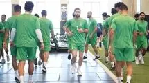تمرین ملی پوشان زیر سقف
