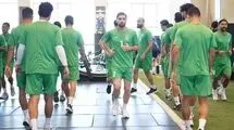 تمرین ملی پوشان زیر سقف