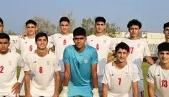 پیروزی تیم فوتبال نوجوانان ایران بر چین تایپه در انتخابی جام ملت‌ها